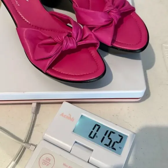 Y2K Harris Leather Wedge Sandals US 7.5 EU 38 Made in Italy Bow Platform Heels - Picture 9 of 9